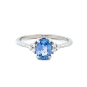 14K Cornflower Sapphire Engagement Ring