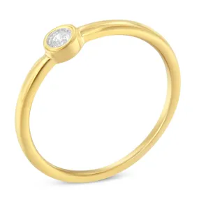 14K Gold Plated Sterling Silver Round Diamond Miracle Ring Set