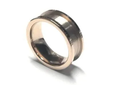 8mm IP Rose Gold Plated Tungsten Carbide Ring Core