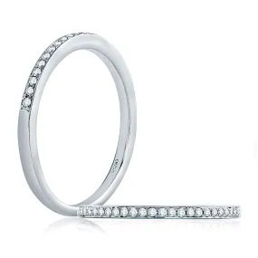 A. Jaffe Metropolitan Diamond Wedding Band in White Gold