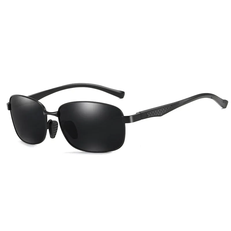 Aidien Men's Semi Rim Alloy Aluminum Magnesium Frame Sunglasses 7755