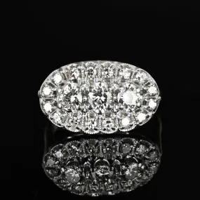 Art Deco 1.15 CTW Diamond Ring in 14K Gold