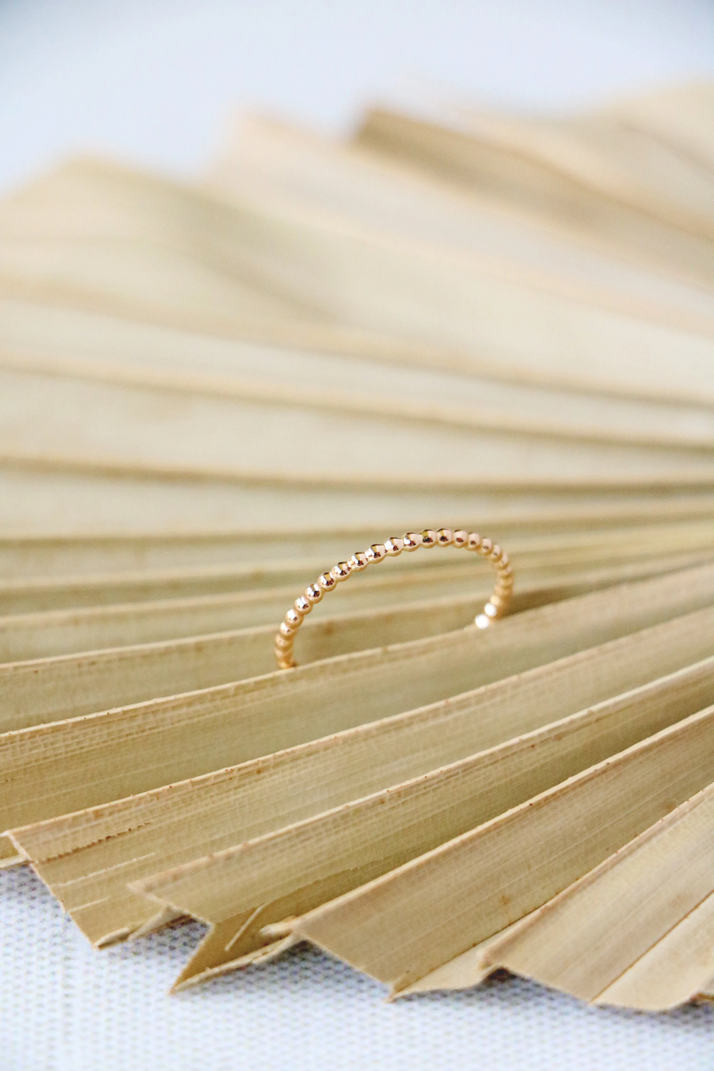 bead ring { silver   gold }