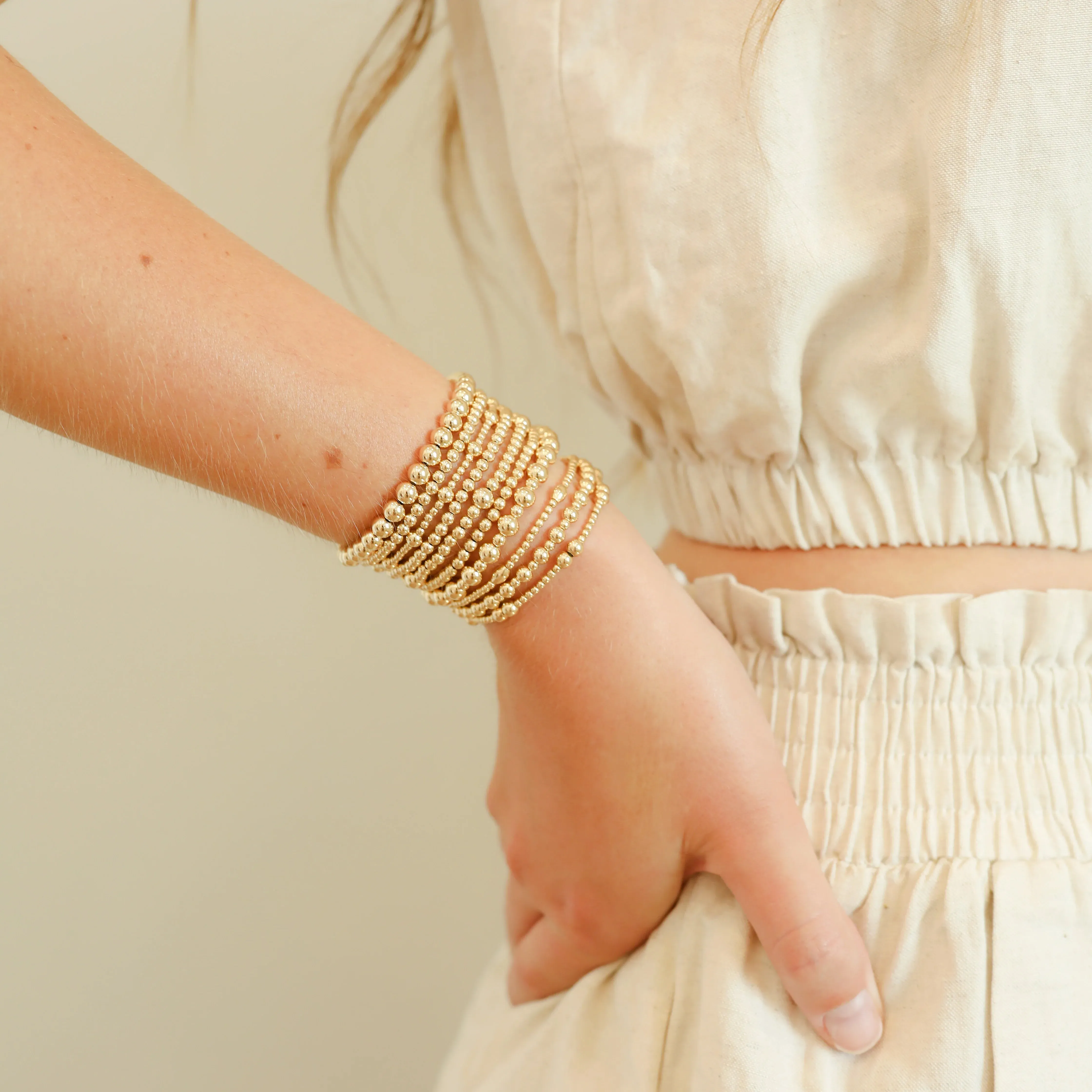 Beaded Blondes | Katy Bracelet in Gold