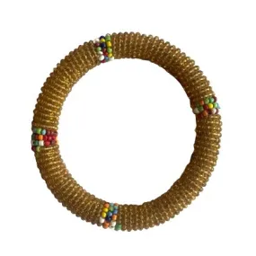 Bella Africa Beaded Masai Bracelet (Gold)