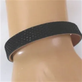 Black Man's Embossed Leather Bracelet