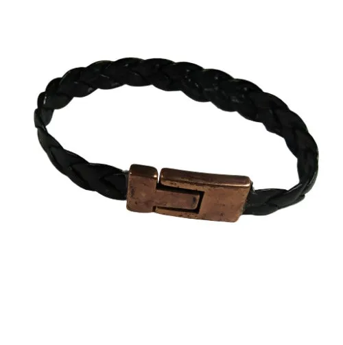 Black Man's Leather Bracelet