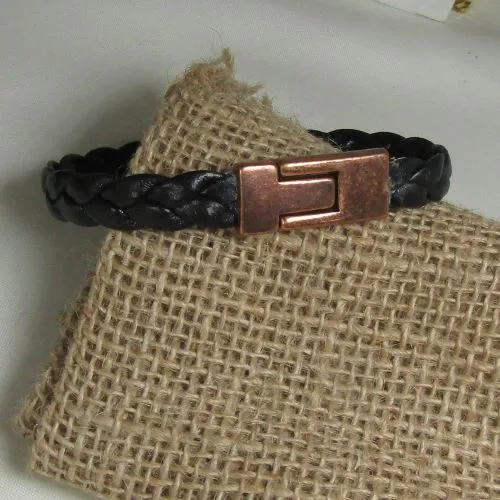 Black Man's Leather Bracelet