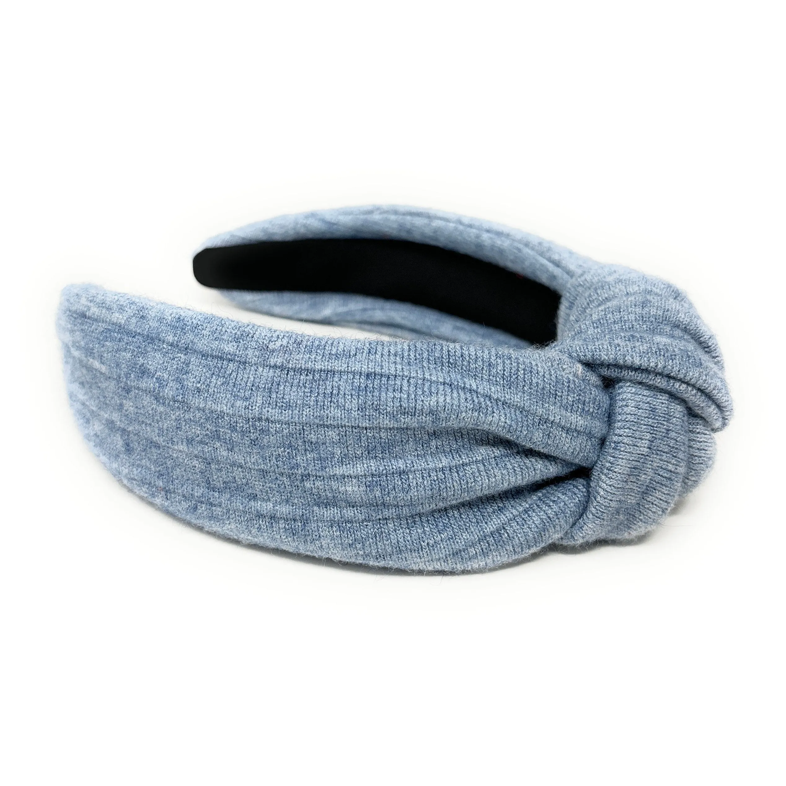 Blue Soft Top Knot Headband