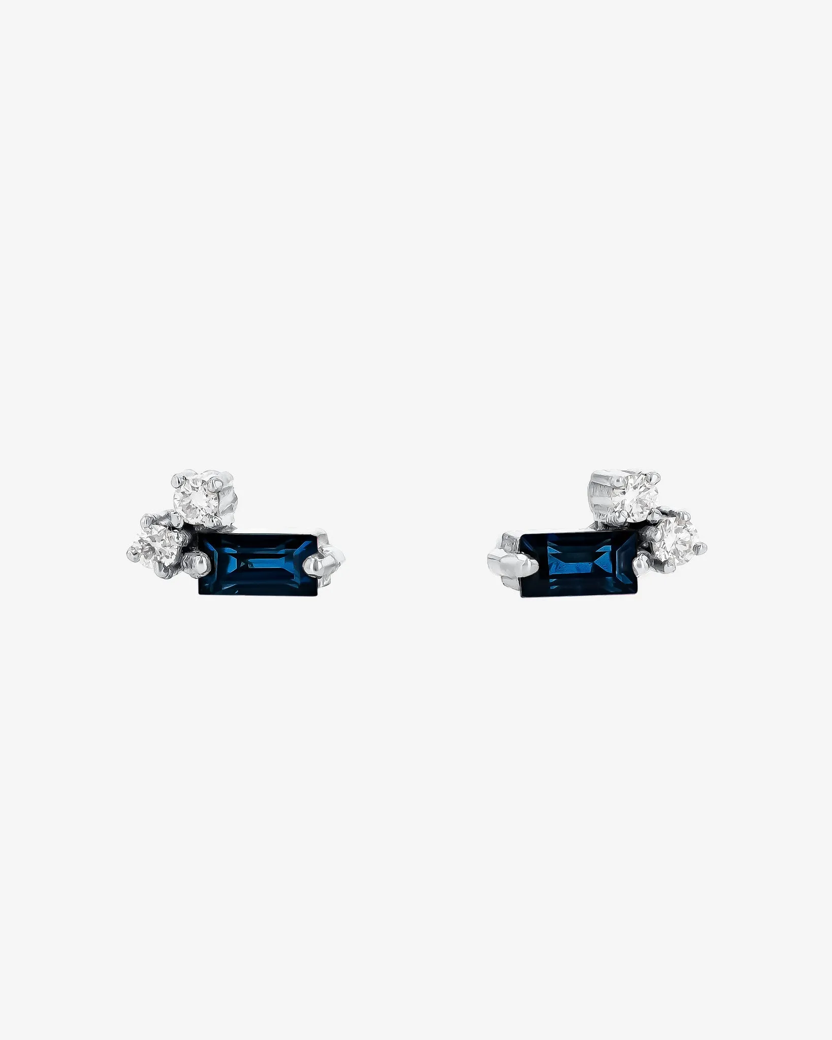 Bold Burst Mini Dark Blue Sapphire Studs