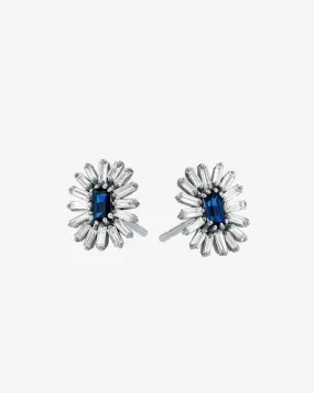 Bold Spark Dark Blue Sapphire Studs