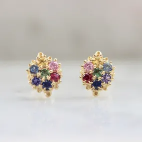 Bonita Sapphire Medley Earrings