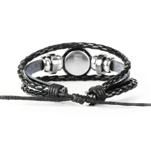 Classy Men Virgo Zodiac Symbol Bracelet