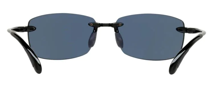 Costa Del Mar Mens Ballast Shiny Black Frame - Blue Mirror 580 Plastic Lens - Polarized Sunglasses