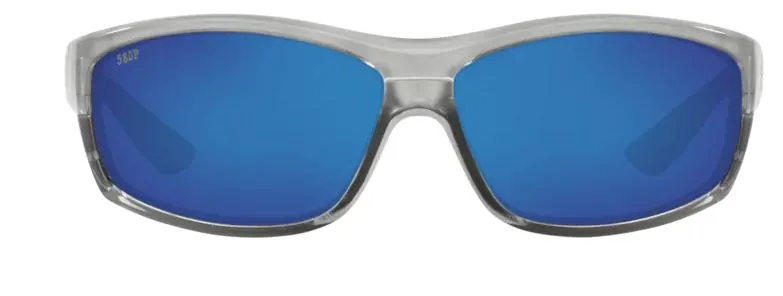 Costa Del Mar Mens Saltbreak Silver Frame - Blue Mirror 580 Plastic Lens - Polarized Sunglasses