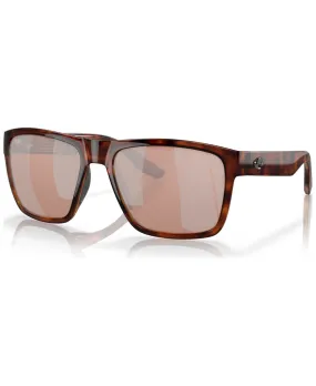 Costa Del Mar Paunch Xl 9050 Sunglasses 905007 - Havana - Copper Silver Mirror 580p Men Square