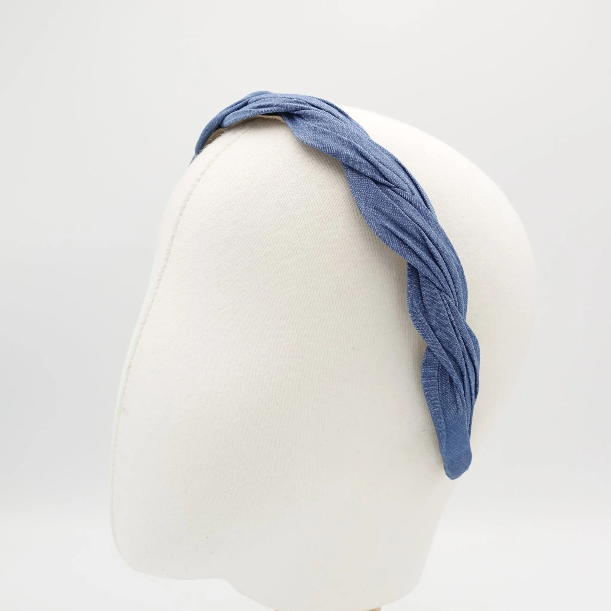 denim wave headband cotton hairband woman hair accessory