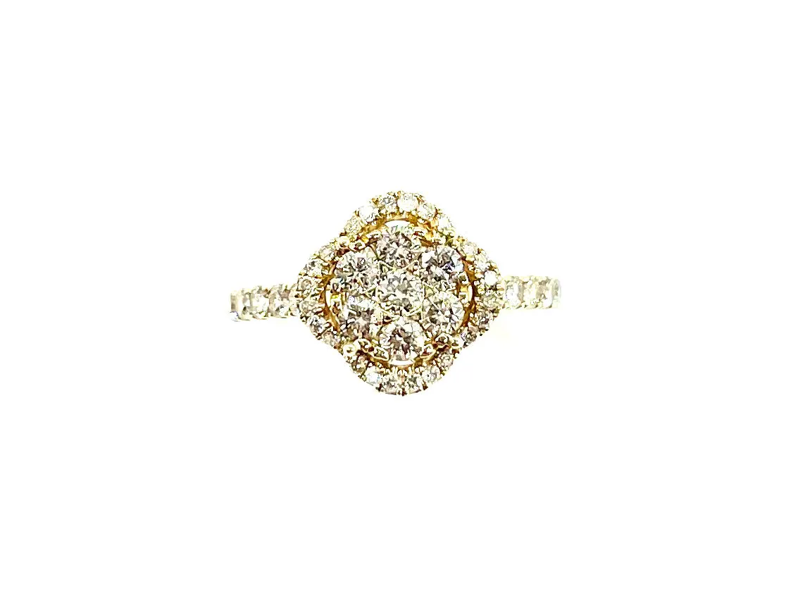 Diamond Flower Ring