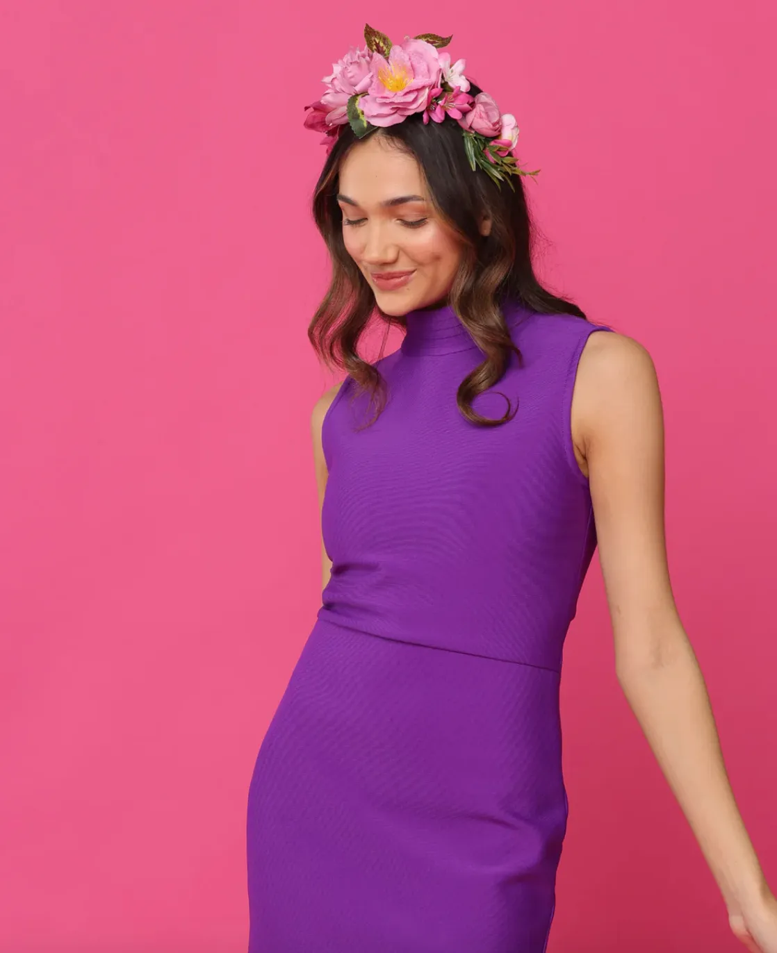 Dori Headpiece - Hot Pink