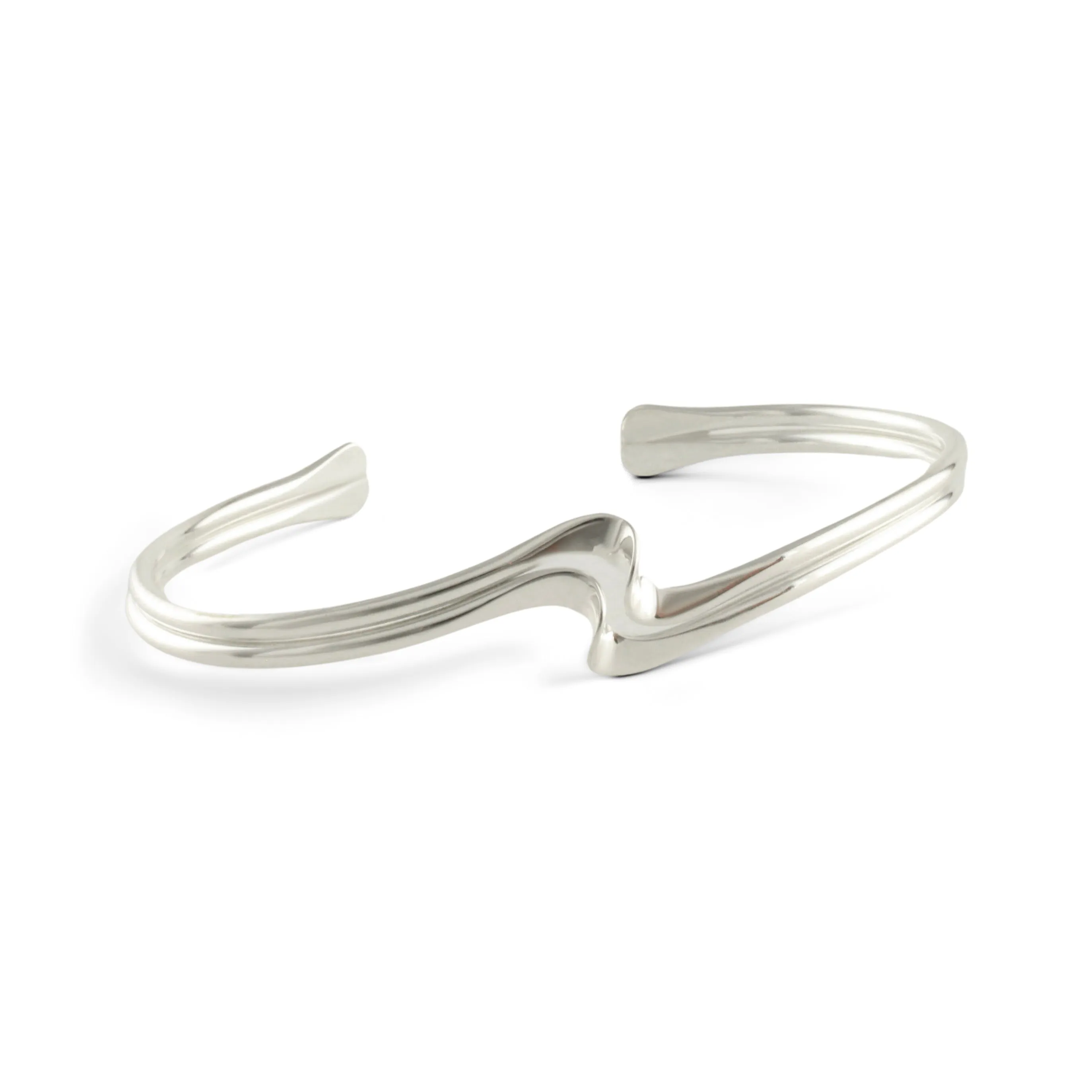 Double Wave Cuff Bracelet