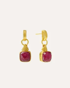 Eleanor Ruby Drop Earrings- Ottoman Hands