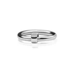 Ella - 925 Silver Ring With Little Silver Spinner