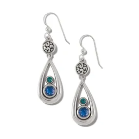 Elora Gems Teardrop French Wire Earrings - Sapphire