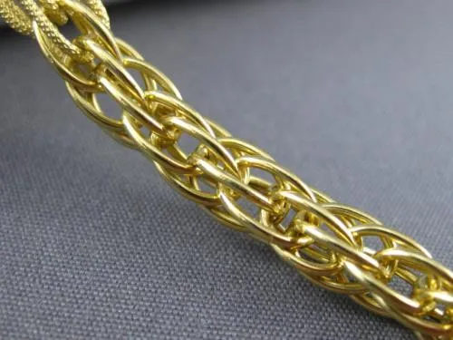 ESTATE 18KT YELLOW GOLD 3D CLASSIC ROUND FILIGREE TOGGLE BRACELET #22718