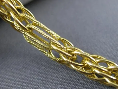 ESTATE 18KT YELLOW GOLD 3D CLASSIC ROUND FILIGREE TOGGLE BRACELET #22718