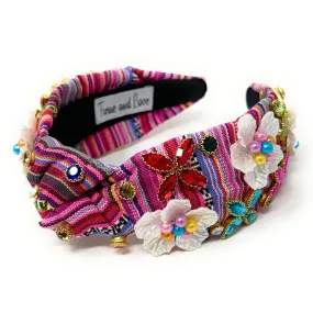 Fiesta Jeweled Knot Headband