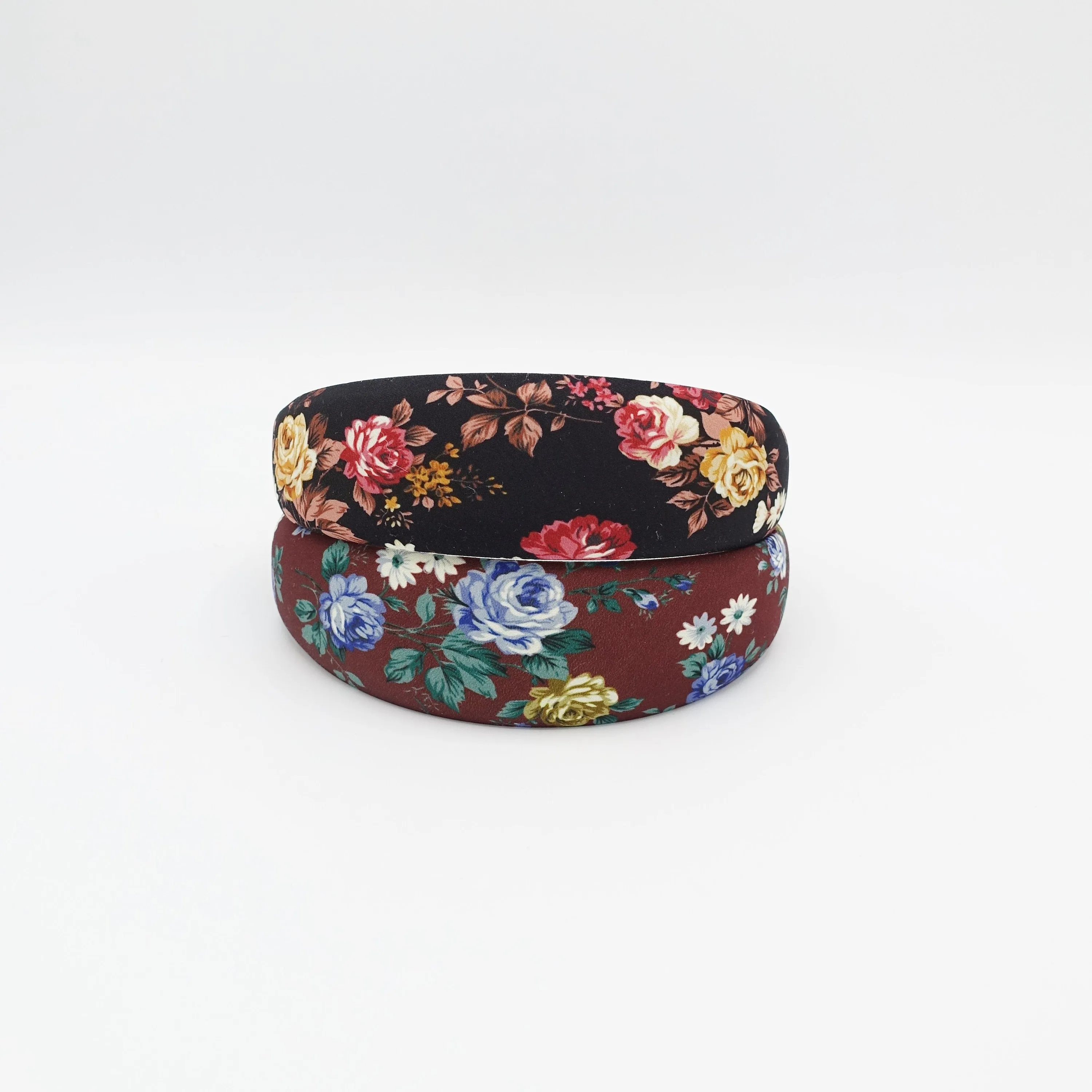 floral padded headband flower print hairband hair accessory for women