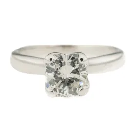 GIA 1.29ct VS2/I Cushion Brilliant Diamond Solitaire Engagement Ring in 14K White Gold - Size 6