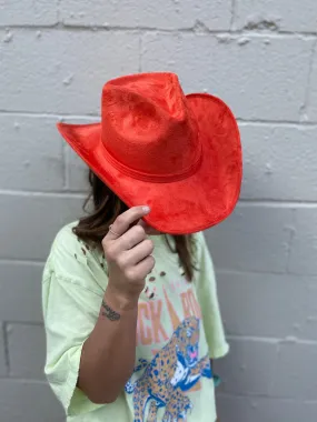 Go Your Own Way Orange Felt Hat