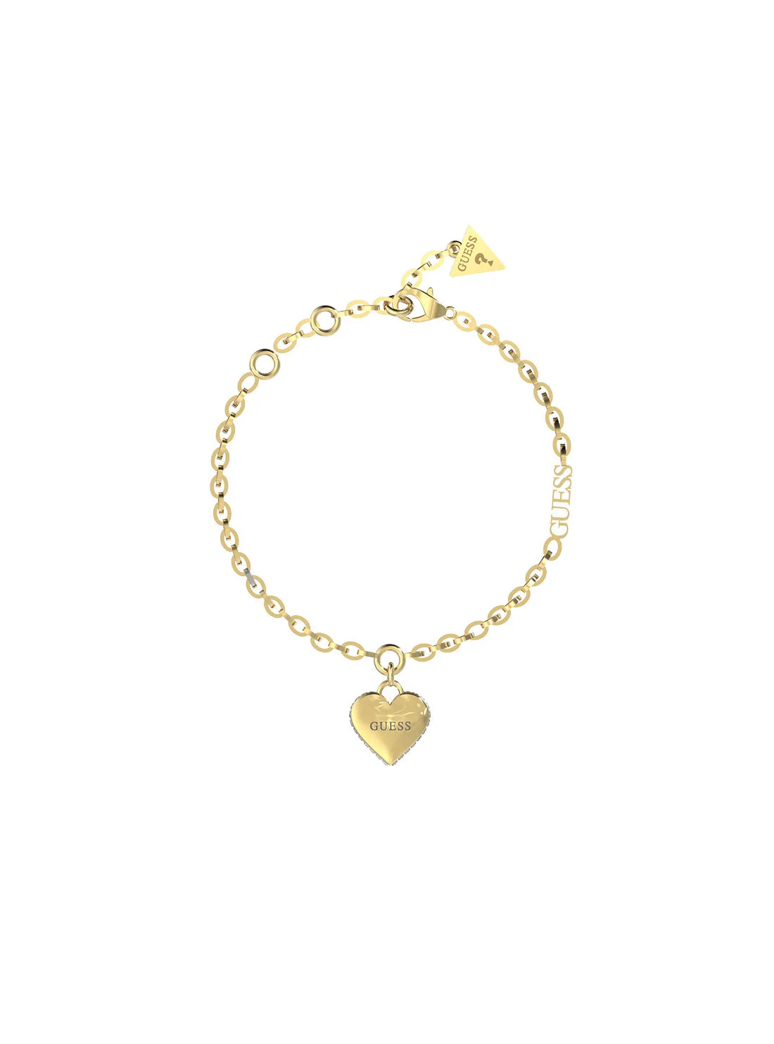 Gold Falling In Love Heart Bracelet