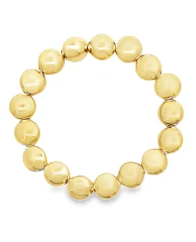 Gold Filled Flat Disc Bracelet