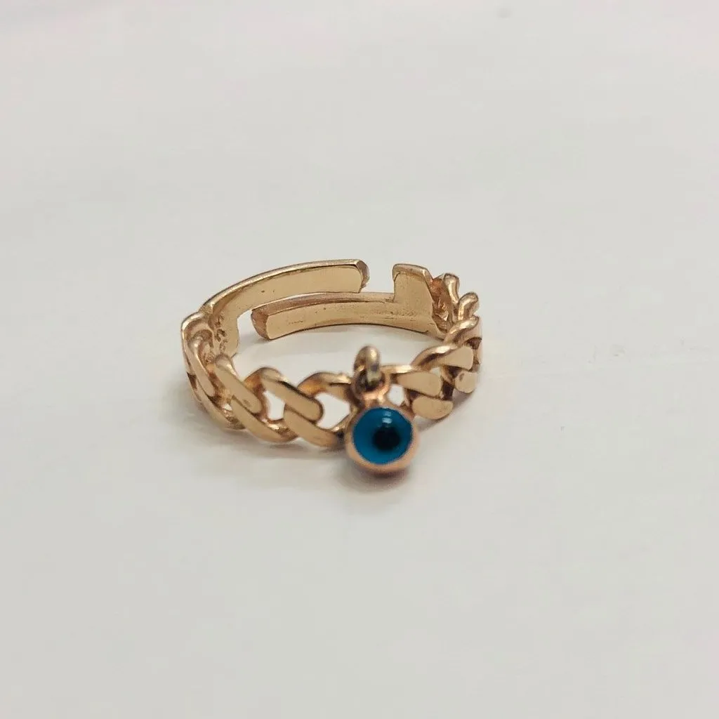 Hanging Eye Chain Ring