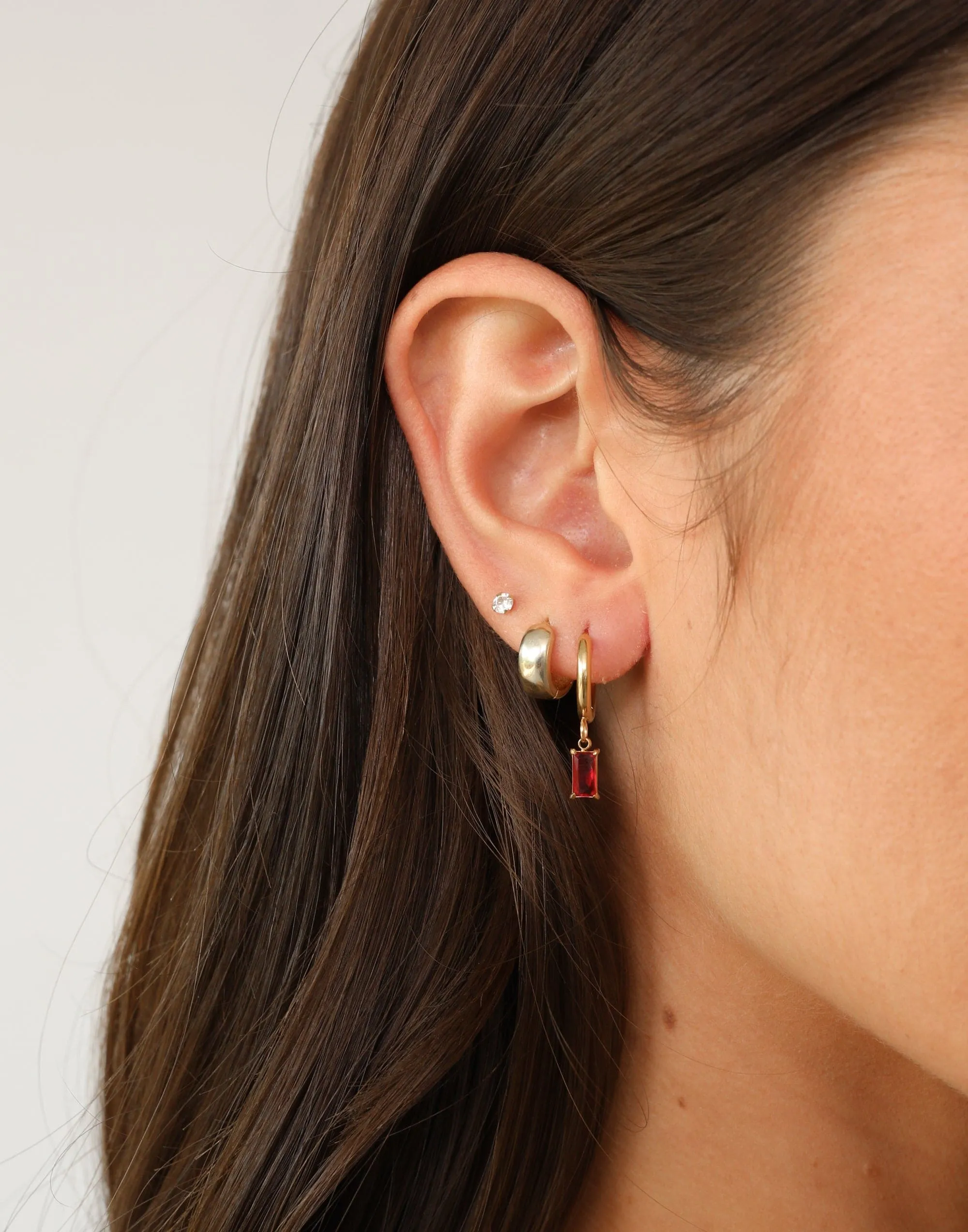 Hannah Earrings (Ruby)