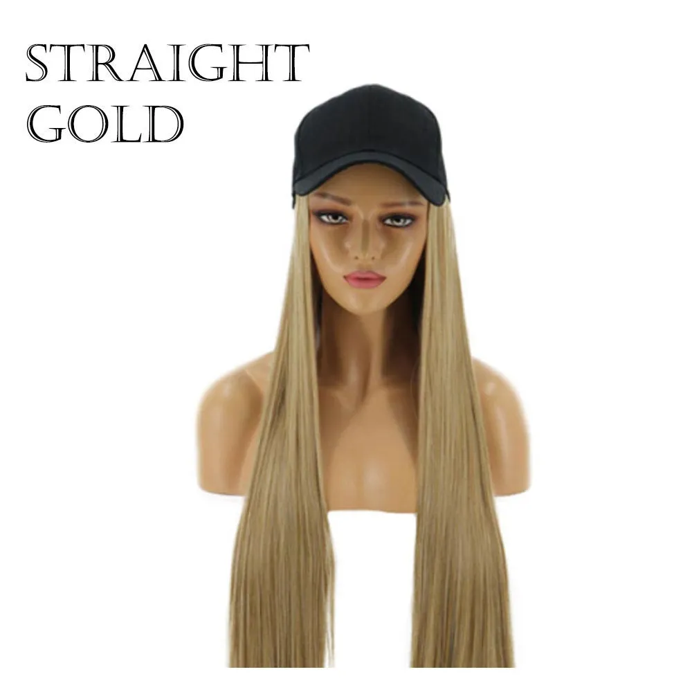 Hat With Hair Attached | Chemo Hat with Hair | Alopecia hair | Hat Wig | Hair Loss Hat With Hair For Cancer Paitients | Long Hair Wig