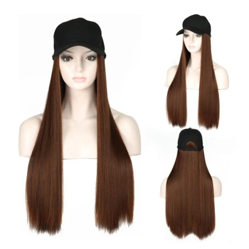 Hat With Hair Attached | Chemo Hat with Hair | Alopecia hair | Hat Wig | Hair Loss Hat With Hair For Cancer Paitients | Long Hair Wig