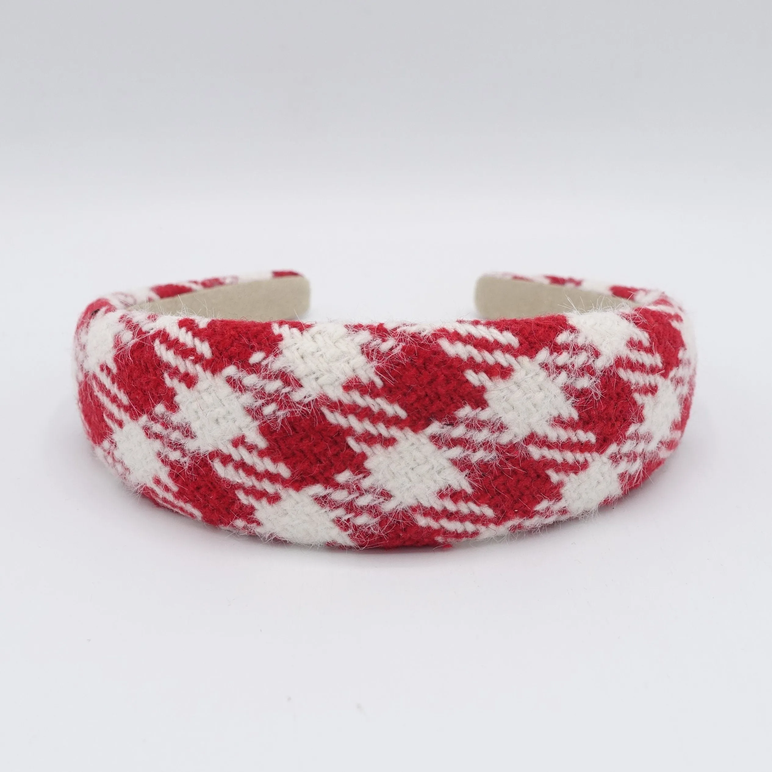 houndstooth padded headband Autumn Winter hairband for women