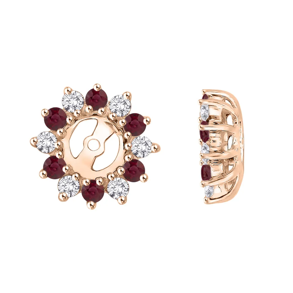 KATARINA Diamond and Gemstone Earring Jackets (5/8 cttw JK, I2/I3)