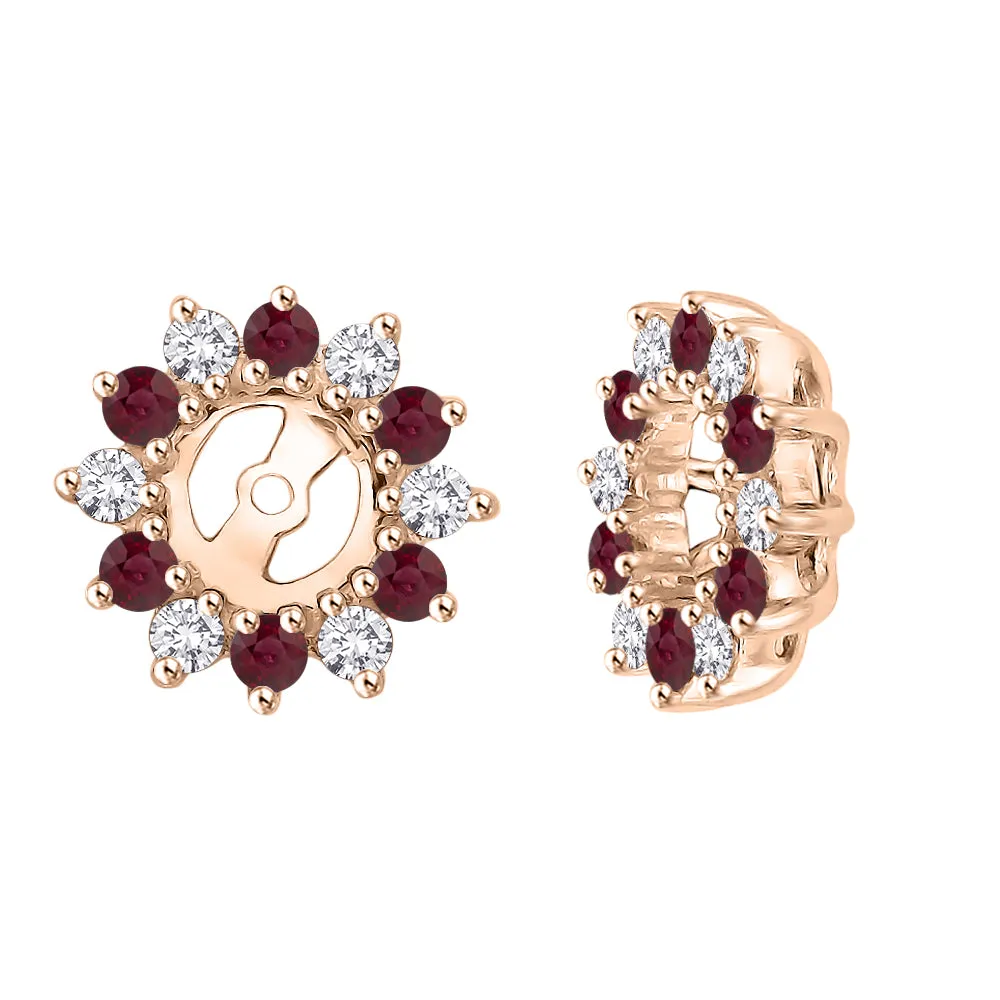 KATARINA Diamond and Gemstone Earring Jackets (5/8 cttw JK, I2/I3)