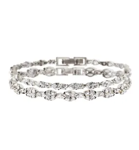 Marquise Deco & Mosaic Crystal Tennis Bracelets