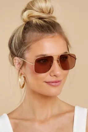 Maxwell Gold Caramel Sunglasses