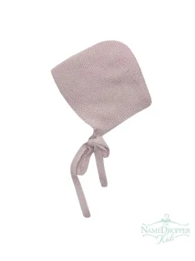 Mi Lucero Garter Stitch Tie Bonnet 2836 P/LB/W