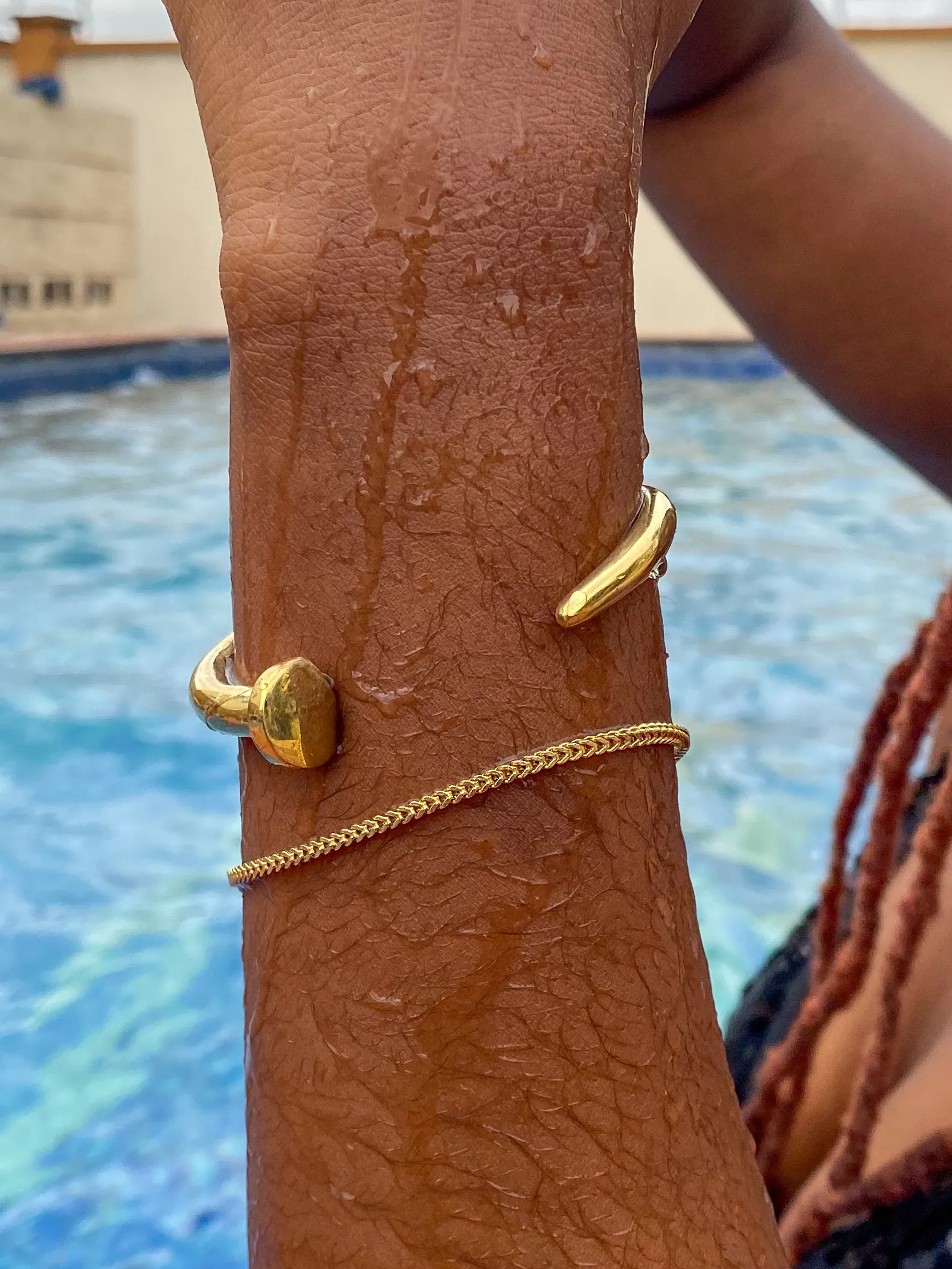 Nail Brass Bracelet