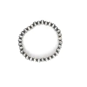 Navajo Pearl Stretch Bracelet - 7mm