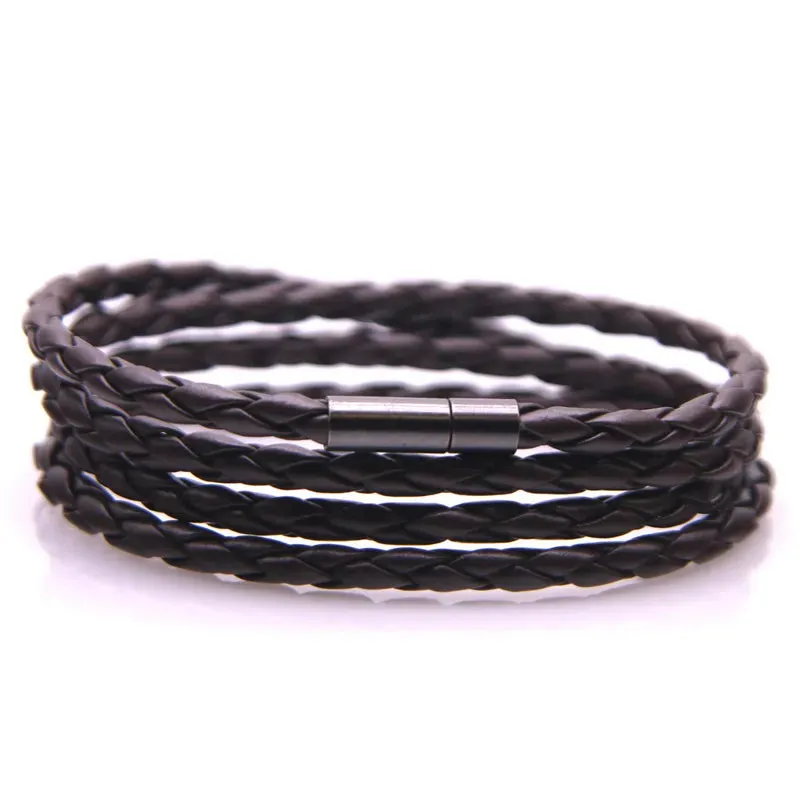 New 32 Style! 2023 Latest Popular Leather Bracelet For Men Charm Vintage Black White Bracelet Braided Bracelet Jewelry