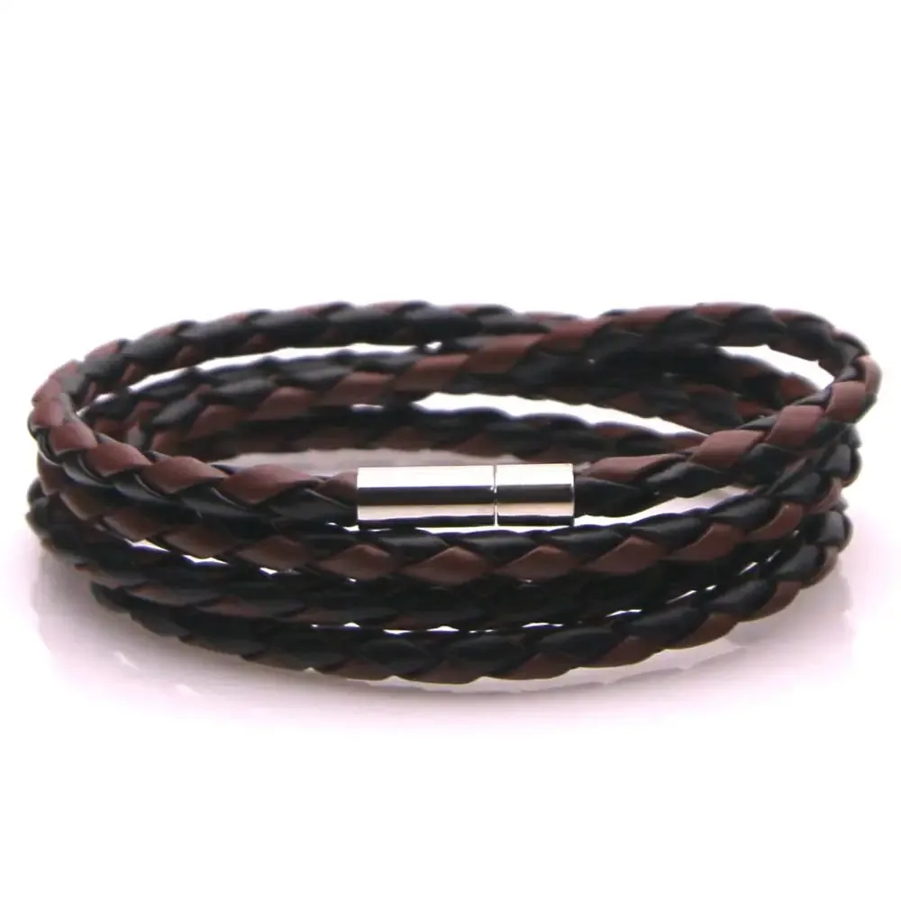 New 32 Style! 2023 Latest Popular Leather Bracelet For Men Charm Vintage Black White Bracelet Braided Bracelet Jewelry