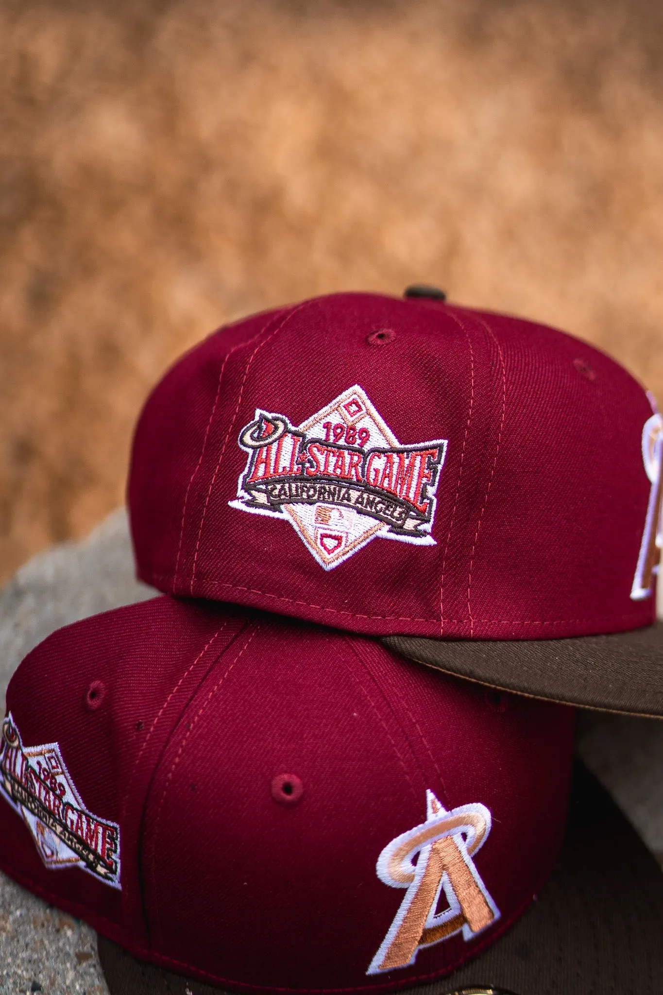 New Era Los Angeles Angels 1989 ASG Blush UV (Burgundy/Mocha)